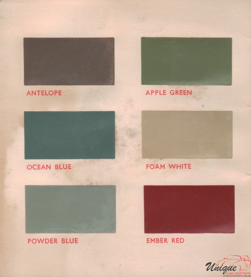 1960 Hillman Paint Charts Corporate 1